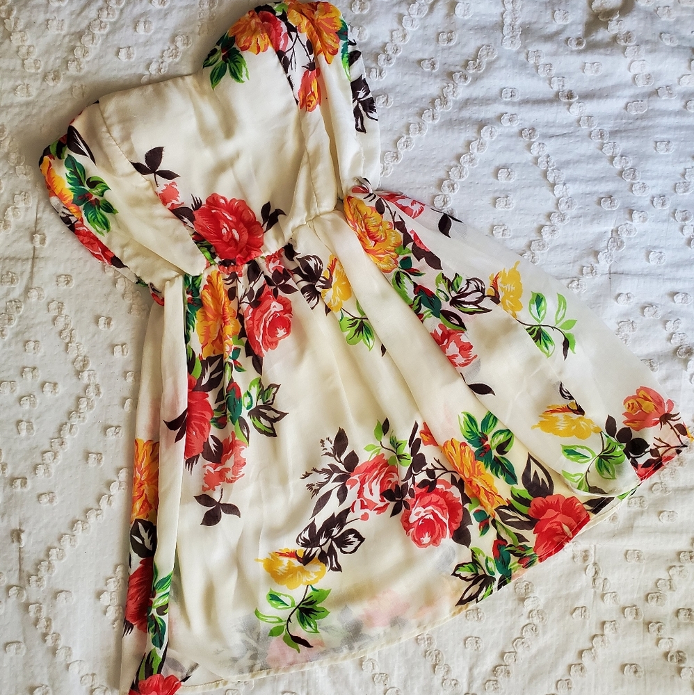 Jacaranda Cream Floral Dress